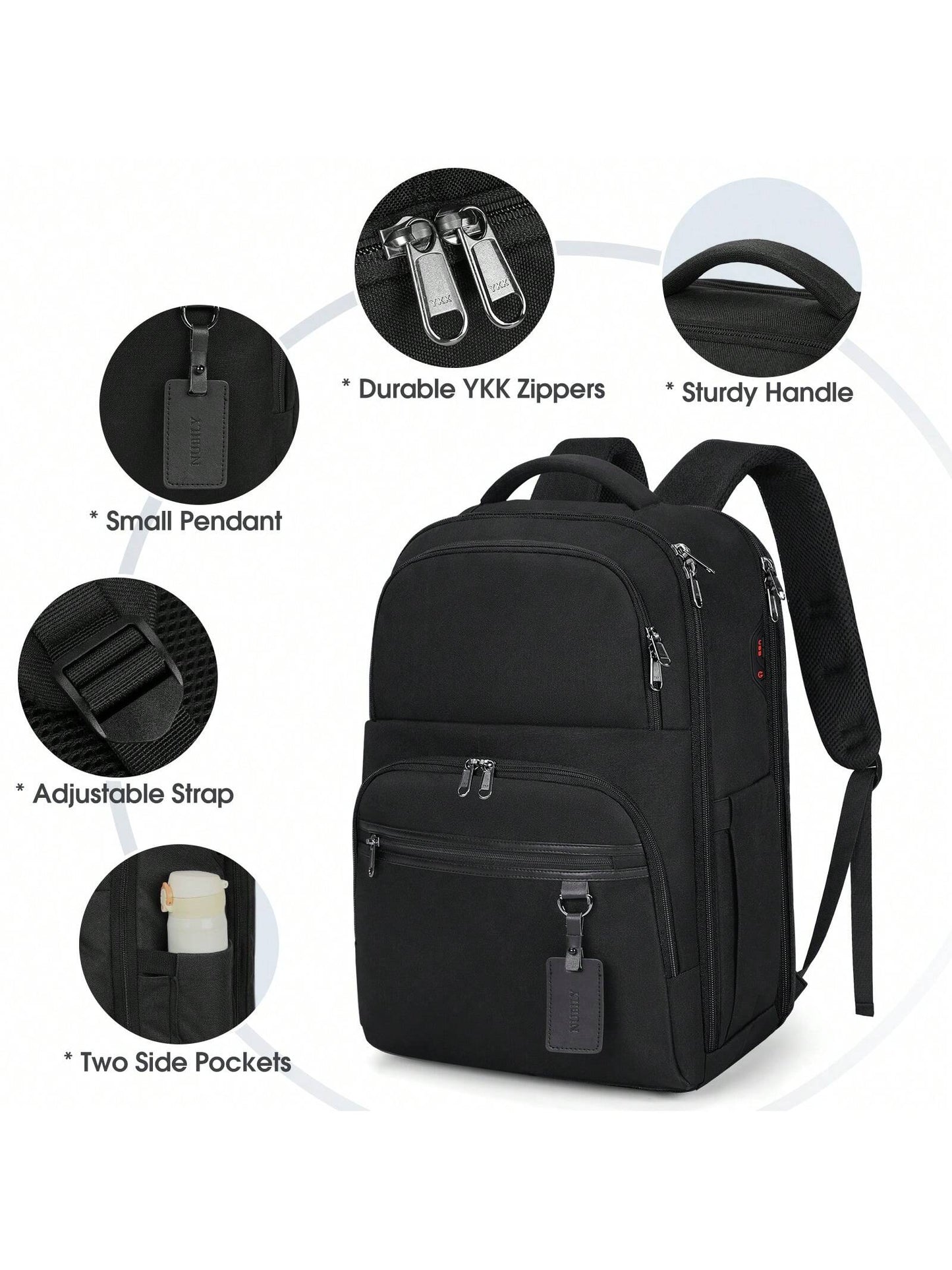 Laptop Backpack 17 Inch Large Business Travel Backpacks for Men Women Waterproof Computer Backpack for Work College Bookbag TSA Friendly Carry on Backpack with USB Port