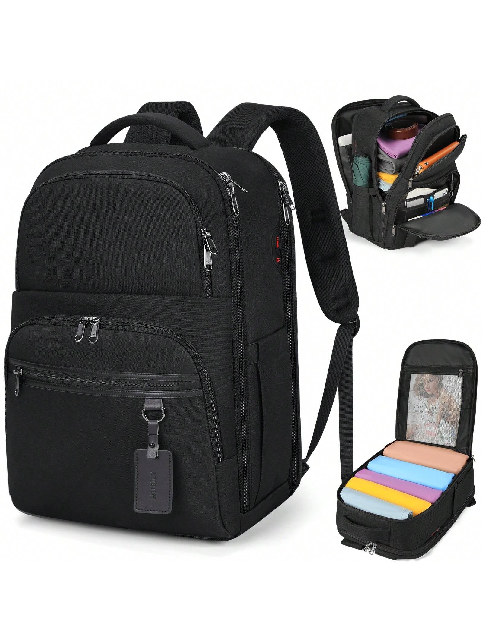 Laptop Backpack 17 Inch Large Business Travel Backpacks for Men Women Waterproof Computer Backpack for Work College Bookbag TSA Friendly Carry on Backpack with USB Port