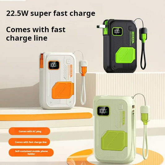 20,000mAh Rugged 3-in-1 Wireless Charger – Waterproof, Fast Charge & Hands-Free Stand. Power Anywhere!