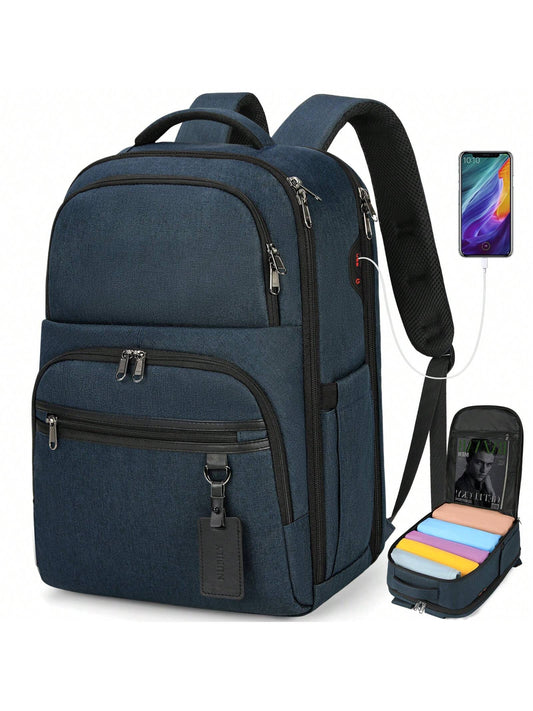 Laptop Backpack 17 Inch Large Business Travel Backpacks for Men Women Waterproof Computer Backpack for Work College Bookbag TSA Friendly Carry on Backpack with USB Port